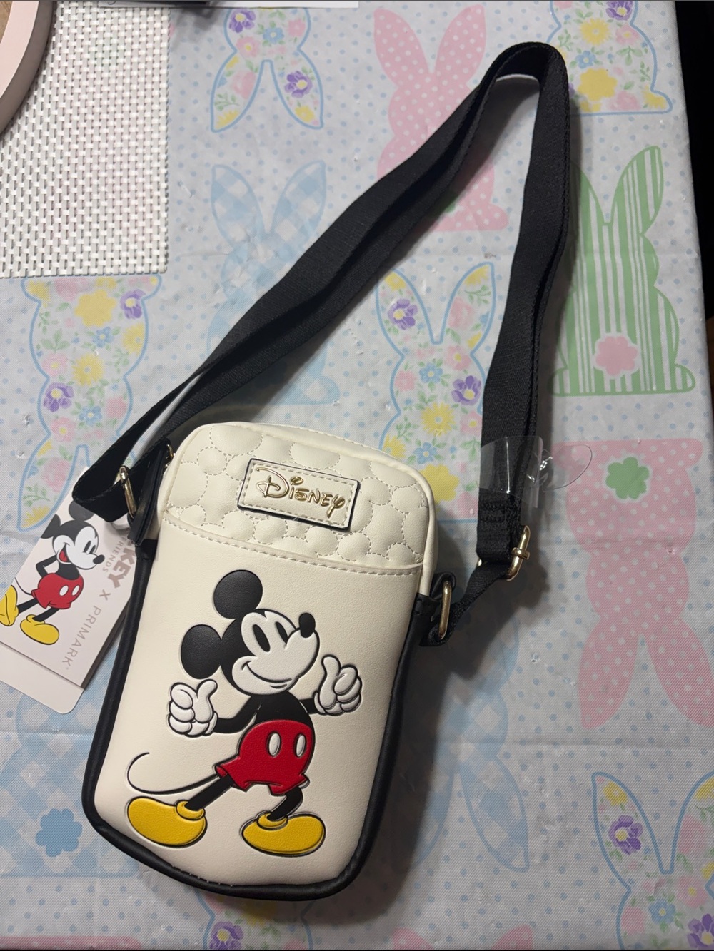Disney Mickey Mouse Mini Crossbody Bag - White, Black, Red & Yellow